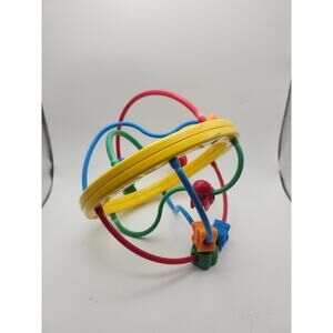 Fisher-Price 1995 Bead Maze Wire Activity Toy Baby Toddler Motor Skills Vintage